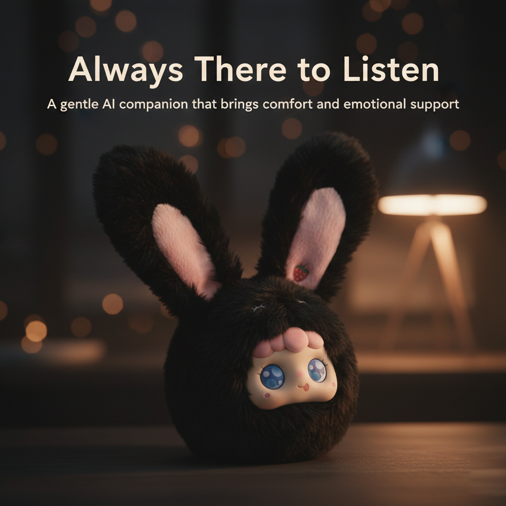 Smart AI Bunny Plush – Interactive Talking Doll for Kids & Adults